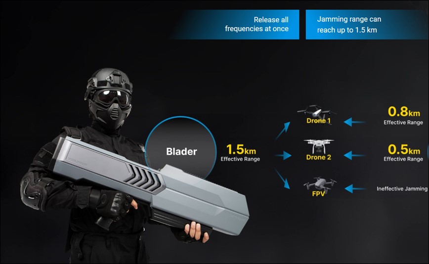 Blader Chinese Anti-Drone Jammer (B)